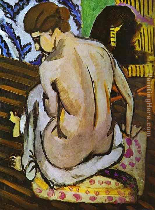 Nude's Back painting - Henri Matisse Nude's Back art painting